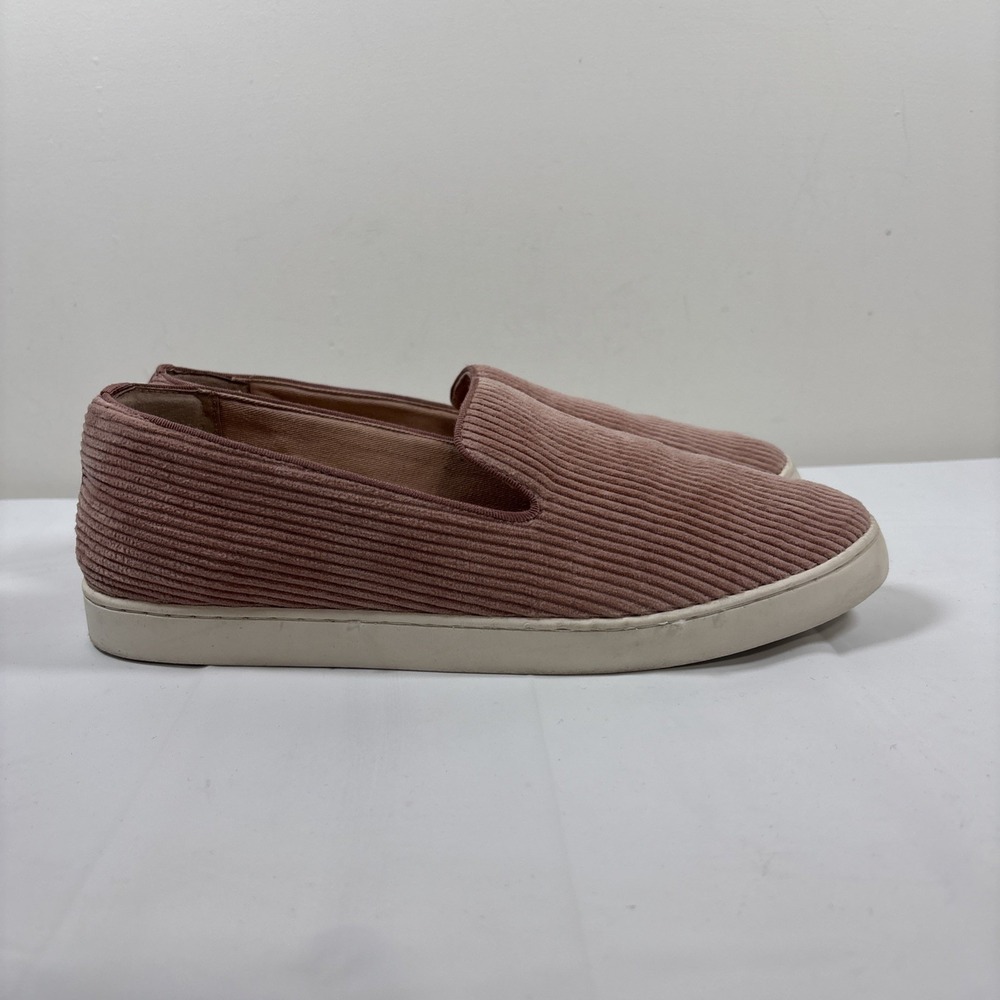 Birdies Womens 10.5 The Swift Sneaker Carnation Pink Corduroy Slip-On Shoes - Picture 6 of 12